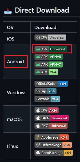 APK на GitHub, если Google Play недоступен